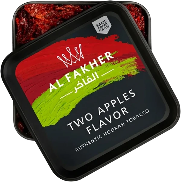 Al Fakher Two Apples flavor packaging
