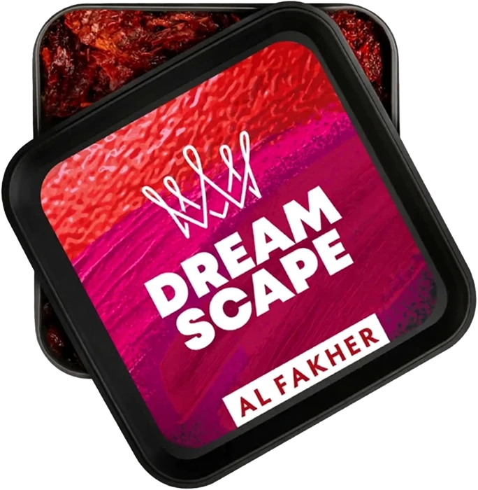 Al Fakher Dream Scape hookah tobacco packaging isolated without background