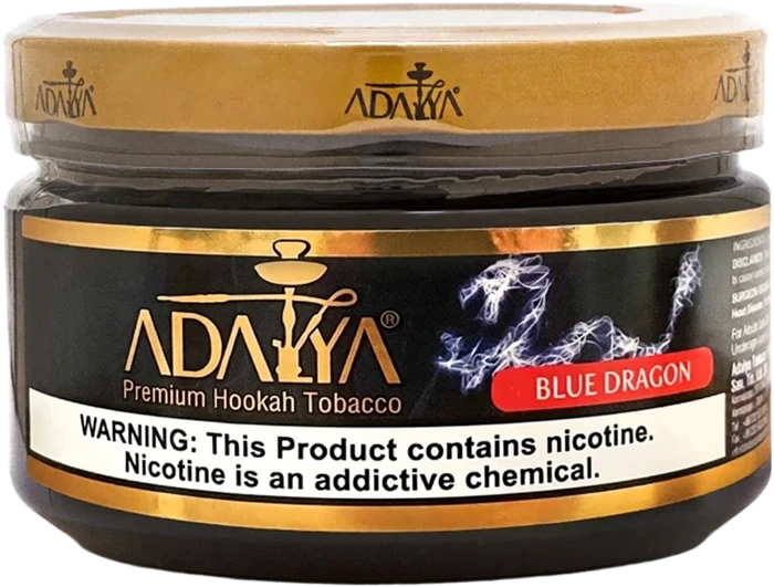 Adalya Blue Dragon hookah tobacco packaging isolated without background