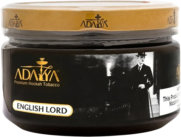 Adalya English Lord hookah tobacco packaging isolated without background