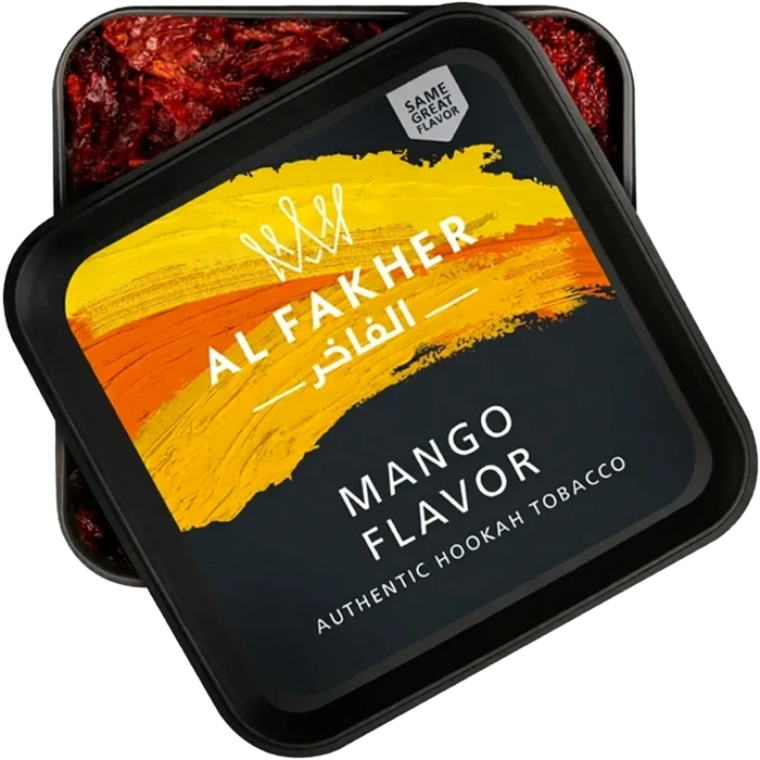 Al Fakher Mango hookah tobacco packaging isolated without background